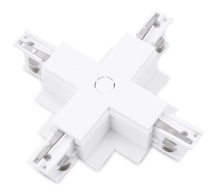 Biały łącznik zasilający X do szyn podtynkowych 3-fazowych Azzardo AZ4301 3Line