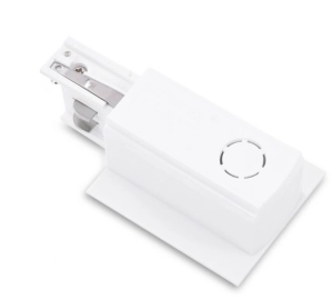 Biała końcówka zasilająca prawa do szyn podtynkowych 3-fazowych Azzardo AZ4303 3Line