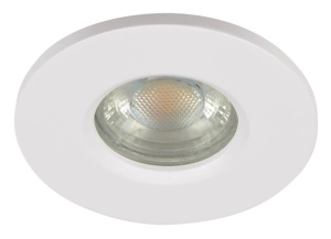 Biała lampa podtynkowa do łazienki pod prysznic Azzardo AZ2865 Ika GU10 IP65 8,4cm