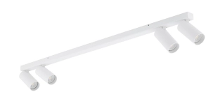 Biała lampa sufitowa listwa z czterema reflektorkami GU10 Nowodvorski 11434 Fourty IV