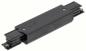 Czarny łącznik wewnętrzny zasilający do szyny 3-fazowej natynkowej Global Cora Lighting XTS14-2