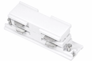 Biały łącznik prosty wewnętrzny do szyny 3-fazowej Global Cora Lighting XTS21-3
