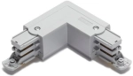 Szary łącznik kątowy L prawy do szyny natynkowej 3-fazowej Global Cora Lighting XTS35-1