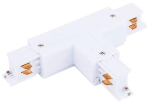 Biały łącznik T typ 1 do szyny natynkowej 3-fazowej Global Cora Lighting XTS36-3