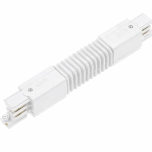 Biały łącznik giętki do szyny 3-fazowej natynkowej Global Cora Lighting XTS23-3