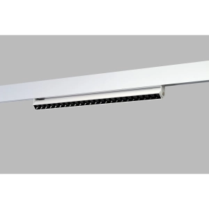 Biały reflektor diodowy przechylany na szynoprzewód magnetyczny ściemnialny i na dwa obwody Azzardo AZ6510 Alfa 2Line Cyrus LED 36W 3000/4000/6000K 120stopni