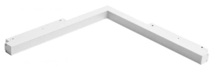 Biały reflektor narożnikowy pionowy na szynoprzewód magnetyczny ściemnialny i na dwa obwody Azzardo AZ6507 Alfa 2Line Corner B LED 24W 3000/4000/6000K 120stopni