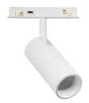 Biały reflektor na szynoprzewód magnetyczny ściemnialny i na dwa obwody Azzardo AZ6512 Alfa 2Line Niko LED 12W 3000/4000/6000K 24-38stopni