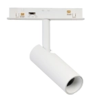 Biały reflektor na szynoprzewód magnetyczny ściemnialny i na dwa obwody Azzardo AZ6511 Alfa 2Line Niko LED 7W 3000/4000/6000K 24-38stopni