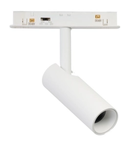 Biały reflektor na szynoprzewód magnetyczny ściemnialny i na dwa obwody Azzardo AZ6511 Alfa 2Line Niko LED 7W 3000/4000/6000K 24-38stopni