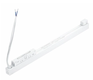 Biały zasilacz wewnętrzny podwójny ściemnialny na dwa obwody do szynoprzewodów magnetycznych Azzardo AZ6681 Alfa 2Line 100W i 100W 56,3cm