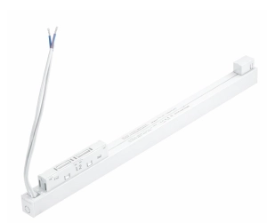 Biały zasilacz wewnętrzny podwójny na dwa obwody do szynoprzewodów magnetycznych Azzardo AZ6233 Alfa 2Line 100W i 100W 56,3cm