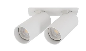 Biała lampa podtynkowa z dwoma reflektorkami Nowodvorski 11443 Fourty 2xGU10