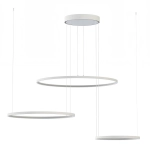 Biała lampa wisząca obręcze poziome 60cm 45cm 30cm Nowodvorski 11602 Circolo LED 45W 3000K CRI90