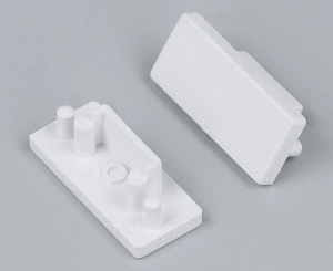 Biała zaślepka końcowa 2 szt. do profili natynkowych Surface10.V2 Topmet K3999901