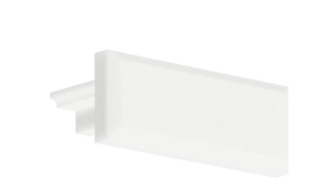 Biała wciskana zaślepka końcowa do profili Micro-Plus Kluś Design C24392C10