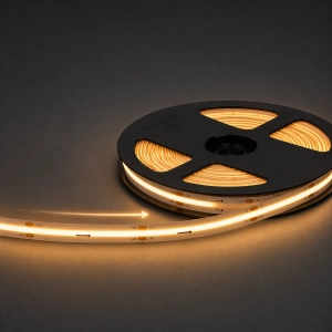 Średnio mocna taśma płynący pasek digital LED COB 24V 10,8W 3000K CRI90 10mm Rolka 5m Prescot 24EC360-083-WWIC