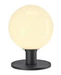 Zewnętrzna lampa stojąca szklana kula 20cm na antracytowej nóżce SLV 1001999 Gloo E27 IP44