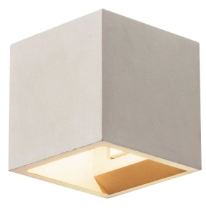 Szary betonowy kinkiet kostka sześcian SLV 1000910 Solid G9 11,5cm