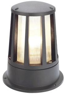 Antracytowy słupek do oświetlenia podjazdu SLV 230435 Cone E27 IP54 24cm