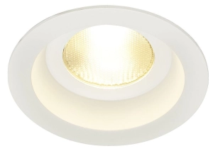 Okrągła biała wodoszczelna lampa podtynkowa ściemnialna SLV 161291 Contone LED 15W 2000/3000K 1000LM CRI90 IP44 30stopni 9,2cm