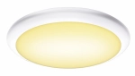 Zewnętrzna okrągła biała lampa ścienno sufitowa SLV 1005089 Ruba LED 12W 3000/4000K CRI90 IP65 27cm ściemnialna