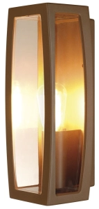 Rdzawy antracytowa lampa elewacyjna SLV 230657 Meridian E27 IP54