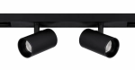Czarny reflektor spot na szynoprzewody magnetyczne Microline Loonari 403568 S30 G2 LED 2x5W 2x326LM 3000K CRI90 24stopnie