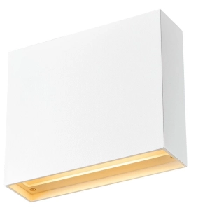 Biały ściemnialny jednostronny płaski kinkiet kwadrat SLV 1003468 Quad LED 11W 2700/3000K CRI90 100stopni