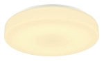 Biały ściemnialny okrągły plafon łazienkowy SLV 1002077 Lipsy LED 20W 3000/4000K IP44 40cm