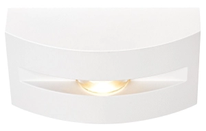 Biała ściemnialna zewnętrzna lampa elewacyjna SLV 1003519 Out-Beam LED 3,5W 3000K 5stopni IP55