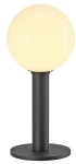 Antracytowy słupek z szklaną białą kulą 20cm do oświetlenia ścieżki SLV 1002000 Gloo E27 IP44