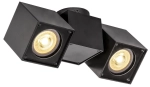 Czarna lampa sufitowa foremny reflektor SLV 1002215 Altra 2xGU10