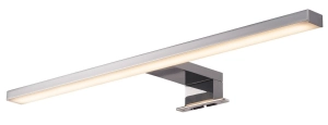 Chromowany ściemnialny kinkiet nad lustro SLV 1000780 Dorisa LED 6W 490LM 4000K CRI90 IP44 50cm