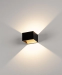 Czarno mosiężny ściemnialny kinkiet obustronny kostka SLV 151320 Logs LED 6W 3000K CRI90