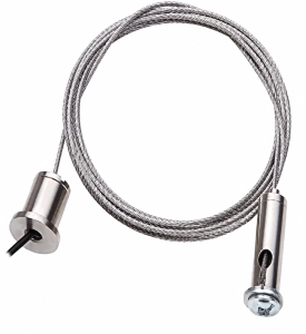 Stalowa linka i uchwyt 5m x 1,5mm do szyny natynkowej Global Cora Lighting EKONOM58299 SPW