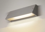 Szara zewnętrzna lampa ścienna sześcian SLV 1003454 Pema LED 14W 3000/4000K IP65