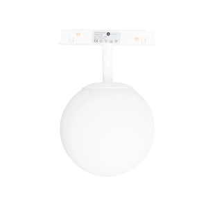 Biała lampa kula 10cm na szyny magnetyczne Magnetic Max Light M0044Z LED 5,4W 2700-5000K Zigbee