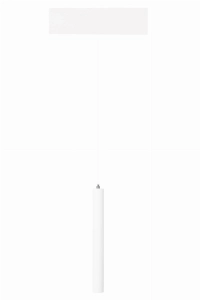 Biała lampa wisząca walec 30cm na szyny magnetyczne Magnetic Max Light M0034Z LED 3,8W 317LM 2700-5000K Zigbee