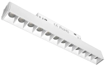 Biała podłużna lampa diodowa punktowa na szynę magnetyczną Multiline Loonari 402639-400277 Dots S 12W 2700-6000K CRI90 19,3cm 60stopni Zigbee