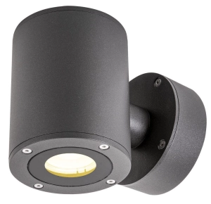 Antracytowy zewnętrzny kinkiet walec góra - dół SLV 1002018 Sitra LED 18W 976LM 3000K IP44