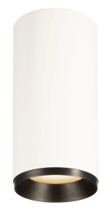 Biało czarna lampa sufitowa ściemniana fazowo tuba SLV 1004327 Numinos LED 20W 2400LM 3000K CRI90 36stopni