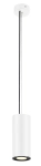 Biała ściemniana fazowo lampa wisząca punktowa tuba SLV 133121 Supros LED 12W 3000K 60stopni