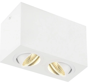 Biała lampa sufitowa box sześcian SLV 1002008 Triledo LED 14W 3000K CRI90 38stopni
