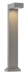 Szara lampa zewnętrzna do oświetlenia podjazdu SLV 232294 Quadrasyl GX53 IP44 75cm