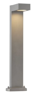 Szara lampa zewnętrzna do oświetlenia podjazdu SLV 232294 Quadrasyl GX53 IP44 75cm