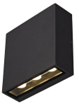 Antracytowy kinkiet sześcian światło góra - dół SLV 1005126 Big Quad LED 8,2W 3000K IP54 30stopni