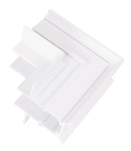 Biały łącznik sufit - ściana do podtynkowych szyn magnetycznych głębokich Magnetic Max Light MT0027