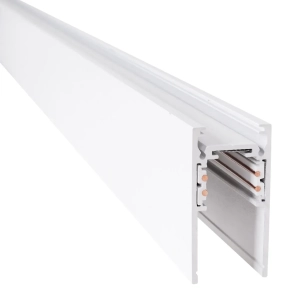Biała magnetyczna natynkowa głęboka szyna 2m Magnetic Max Light MT0019 + maskownica