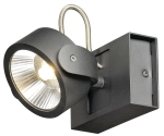 Czarny ściemnialny regulowany reflektor spot SLV 1000127 Kalu LED 17W 1000LM 3000K 60stopni